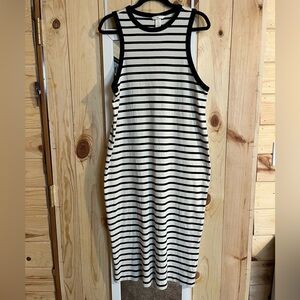 H&M Ribbed Maxi Dress Fitted